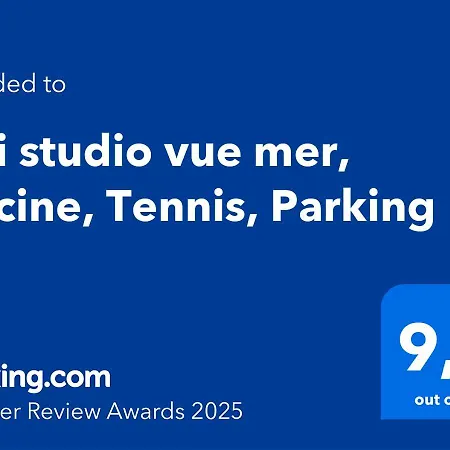 דירה Joli Vue Mer, Piscine, Tennis, Parking